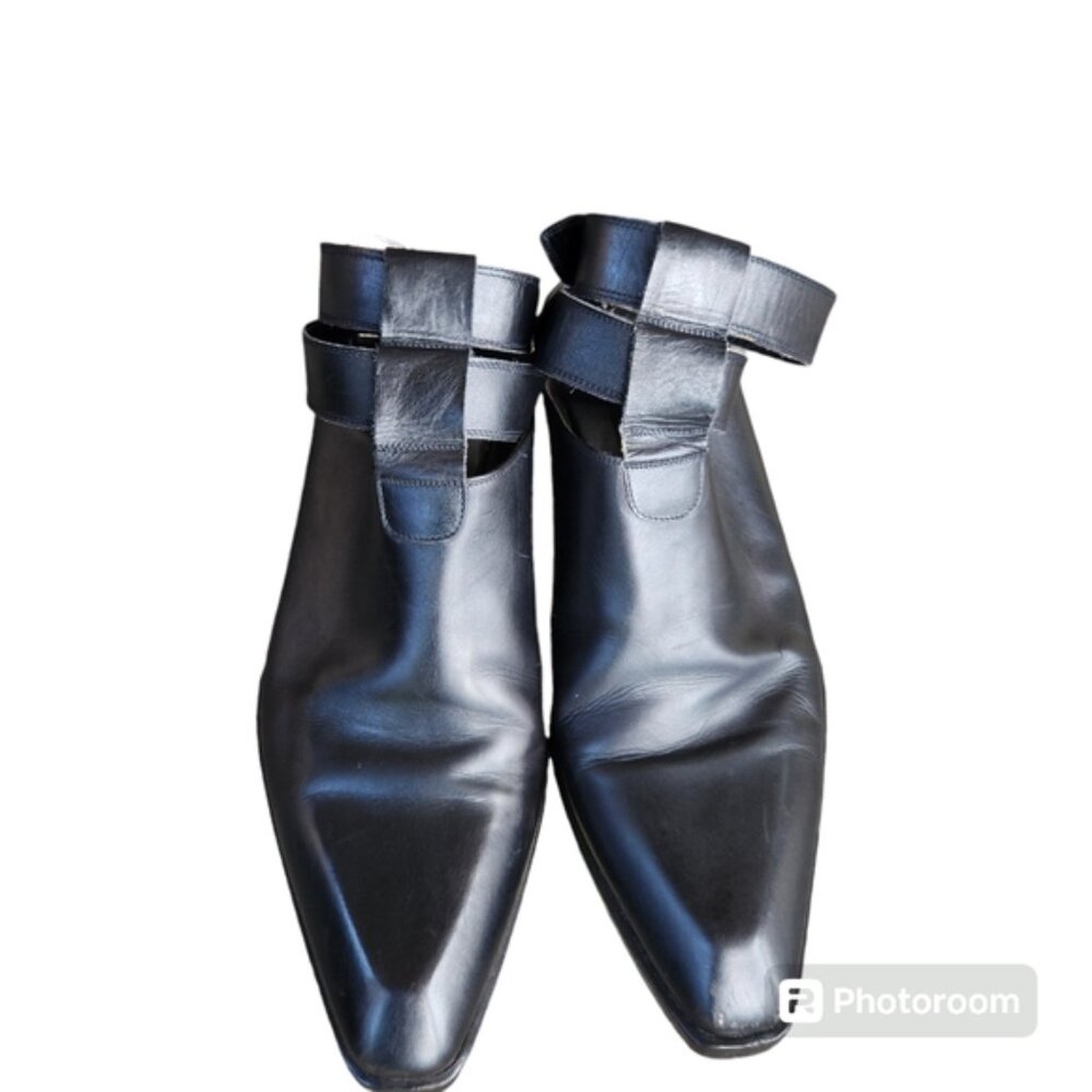 Cesare Paciotti leather slip-on shoes size 38.5 EU black - Picture 2 of 9